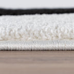 Joli Striped Black & White Rug - Joe’s Haven