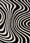 Joli Striped Black & White Rug - Joe’s Haven