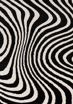 Joli Striped Black & White Rug - Joe’s Haven