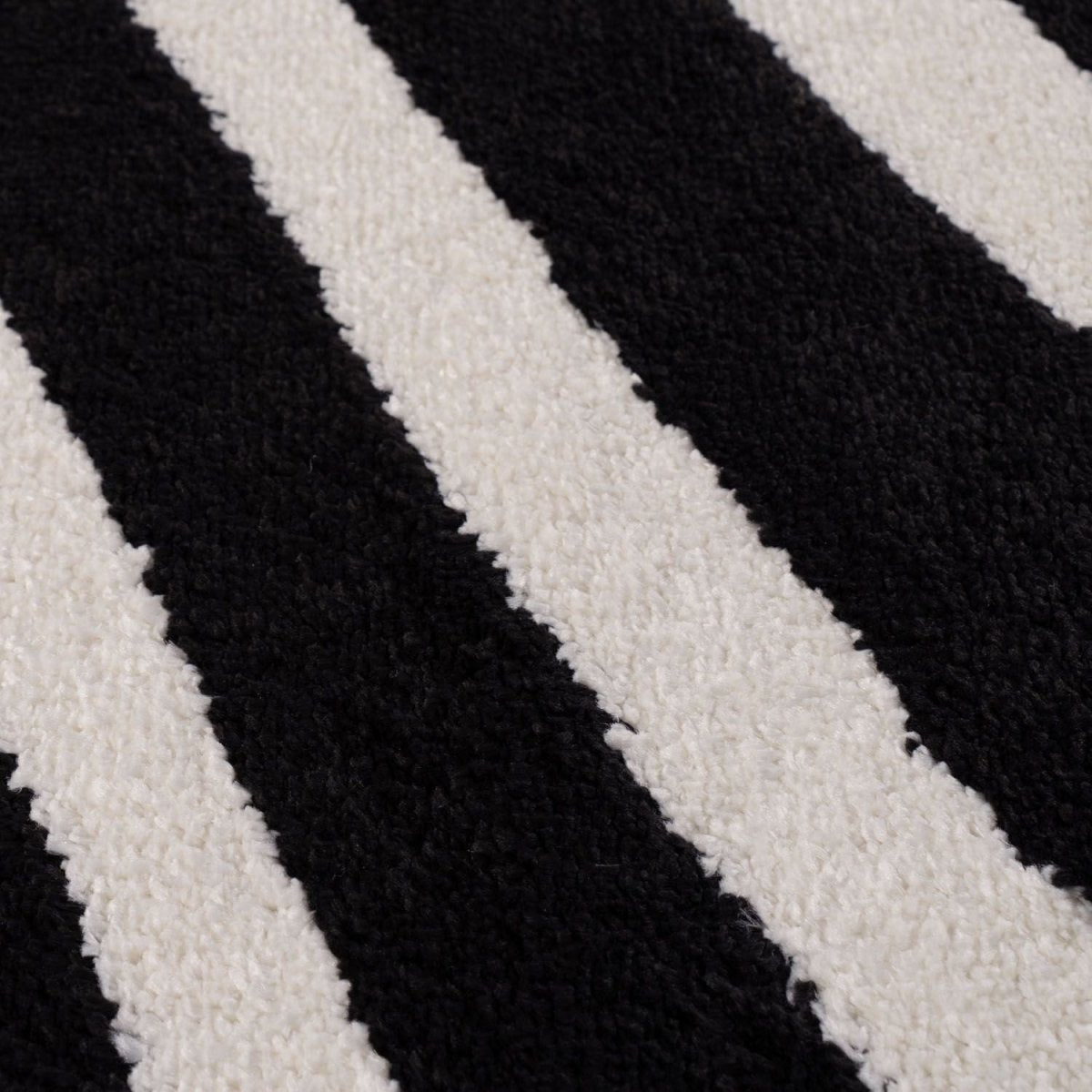 Joli Striped Black & White Rug - Joe’s Haven