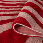 Joli Striped Red & Pink Rug - Joe’s Haven