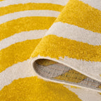 Joli Striped Yellow & White Rug - Joe’s Haven