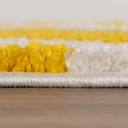 Joli Striped Yellow & White Rug - Joe’s Haven