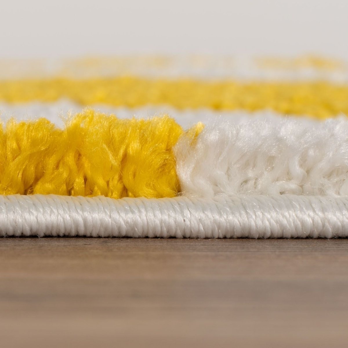 Joli Striped Yellow & White Rug - Joe’s Haven