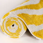 Joli Striped Yellow & White Rug - Joe’s Haven