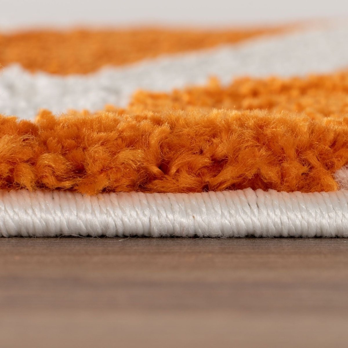 Joli Striped Orange & White Rug - Joe’s Haven