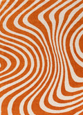 Joli Striped Orange & White Rug - Joe’s Haven