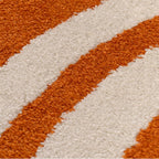 Joli Striped Orange & White Rug - Joe’s Haven