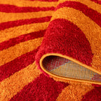 Joli Striped Red & Orange Rug - Joe’s Haven
