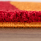 Joli Striped Red & Orange Rug - Joe’s Haven