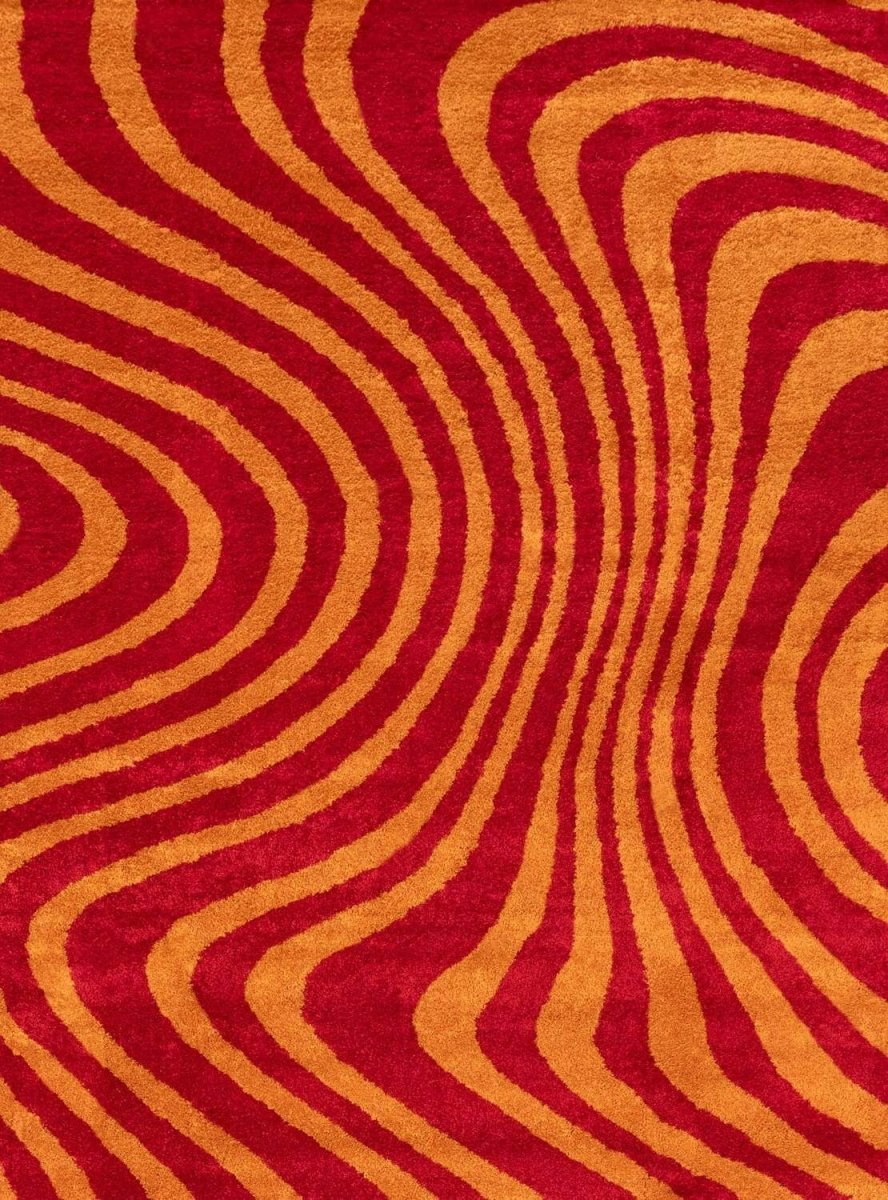 Joli Striped Red & Orange Rug - Joe’s Haven