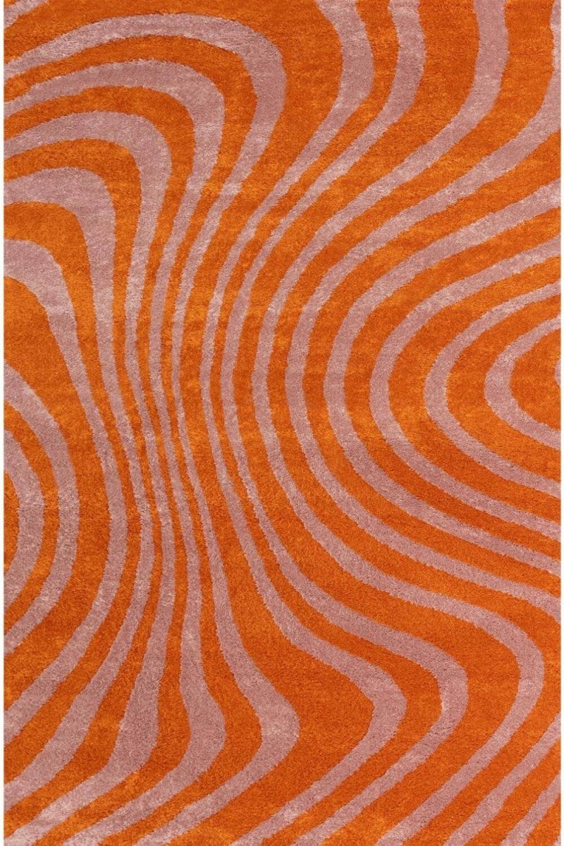 Joli Striped Orange & Pink Rug - Joe’s Haven