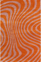 Joli Striped Orange & Pink Rug - Joe’s Haven