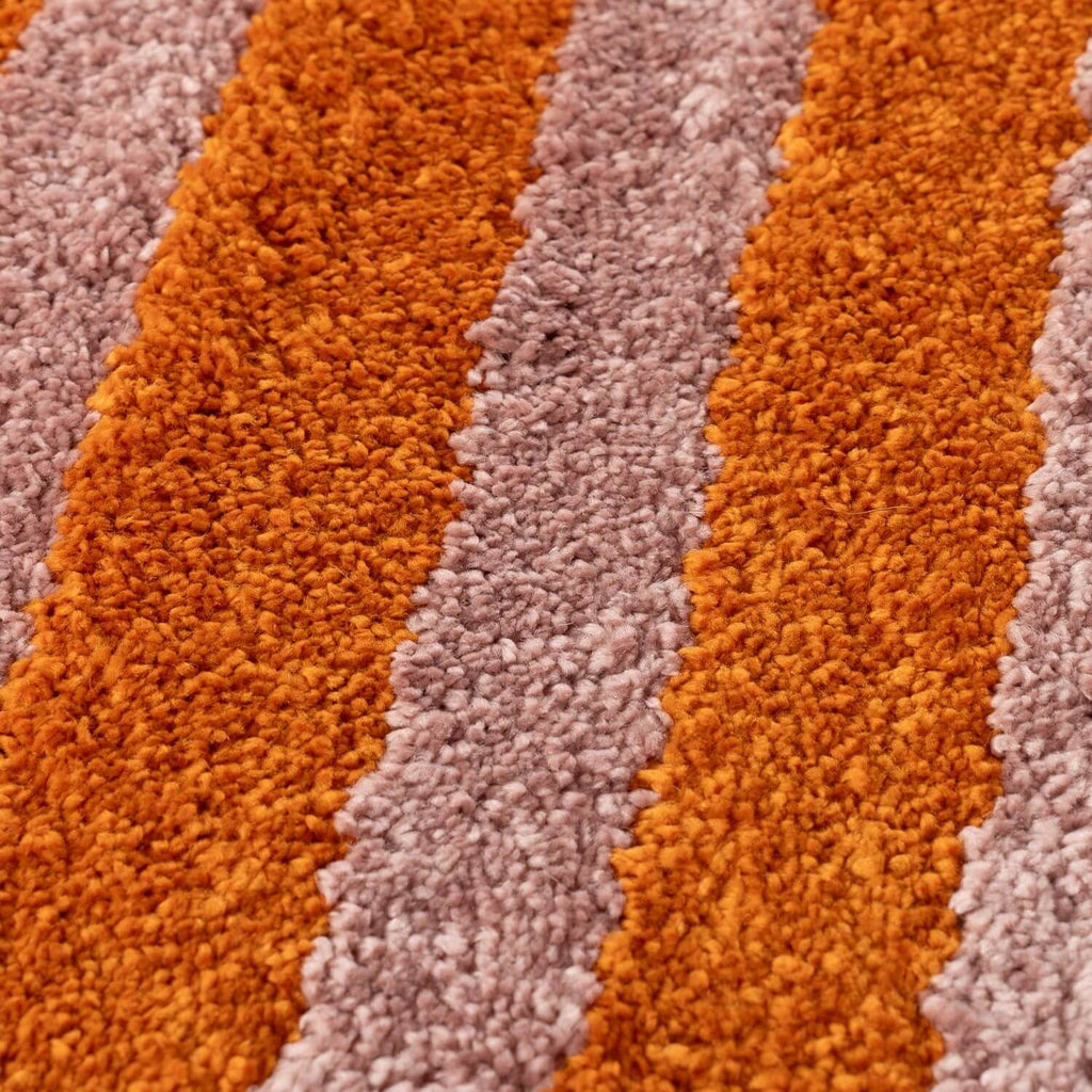 Joli Striped Orange & Pink Rug - Joe’s Haven