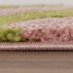 Joli Striped Green & Pink Rug - Joe’s Haven