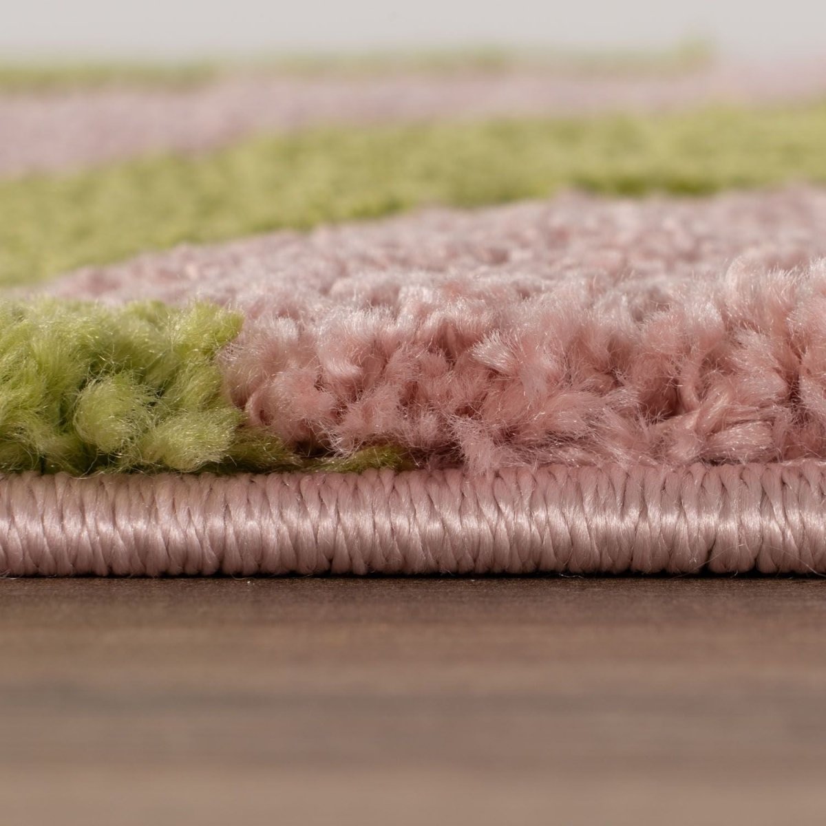 Joli Striped Green & Pink Rug - Joe’s Haven