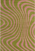 Joli Striped Green & Pink Rug - Joe’s Haven