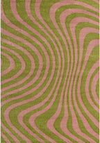 Joli Striped Green & Pink Rug - Joe’s Haven