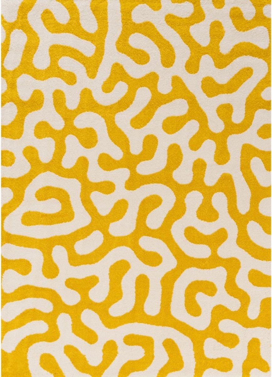 Joli Doodle Yellow & White Rug - Joe’s Haven