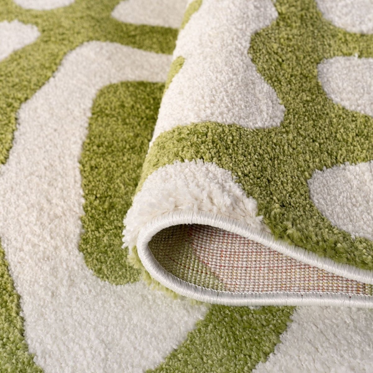 Joli Doodle Green & White Rug - Joe’s Haven