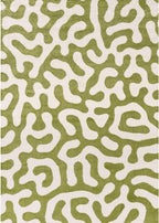 Joli Doodle Green & White Rug - Joe’s Haven