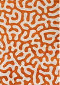 Joli Doodle Orange & White Rug - Joe’s Haven