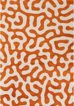 Joli Doodle Orange & White Rug - Joe’s Haven