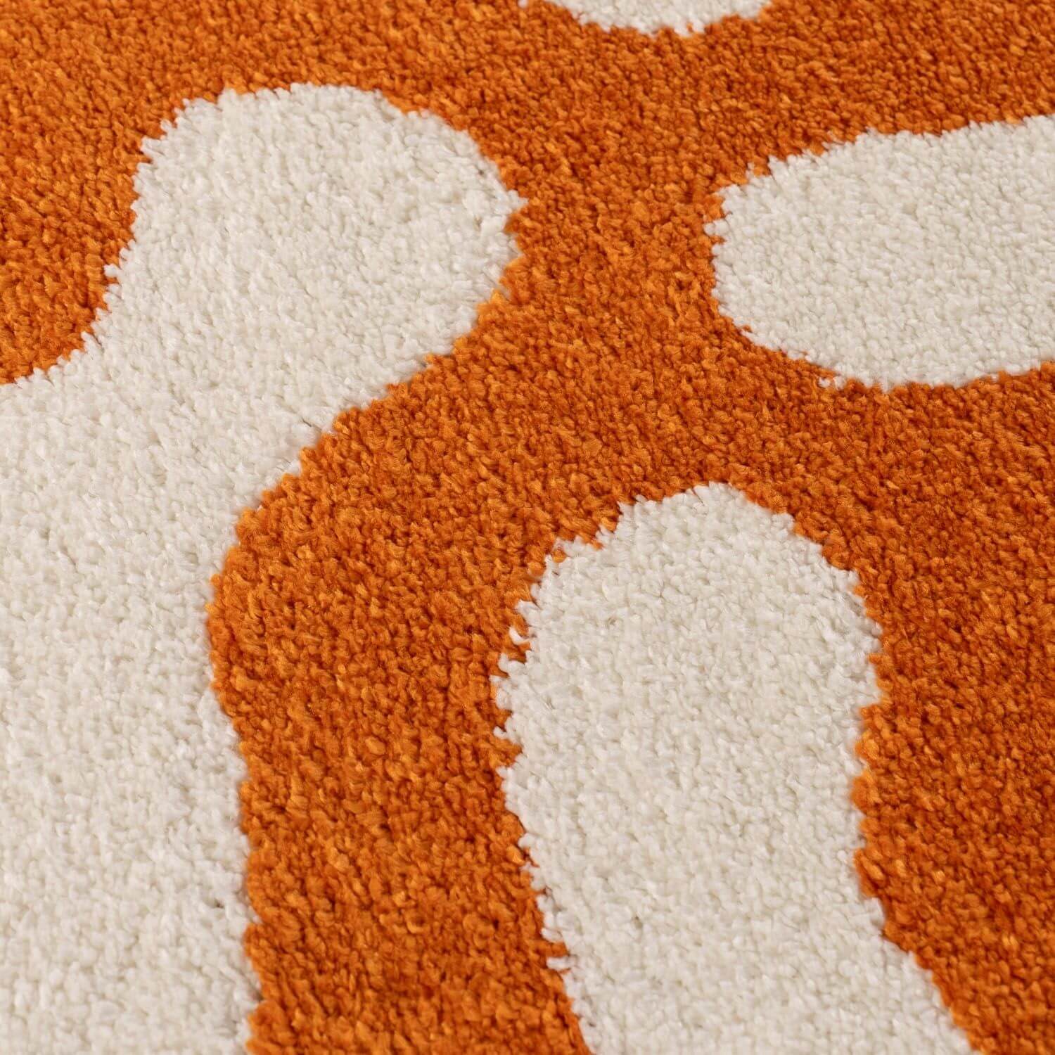 Joli Doodle Orange & White Rug - Joe’s Haven