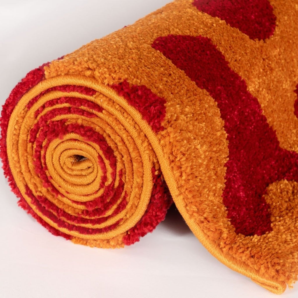 Joli Doodle Red & Orange Rug - Joe’s Haven