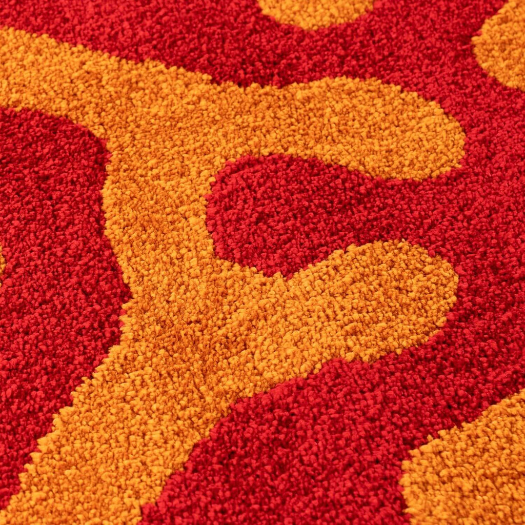 Joli Doodle Red & Orange Rug - Joe’s Haven