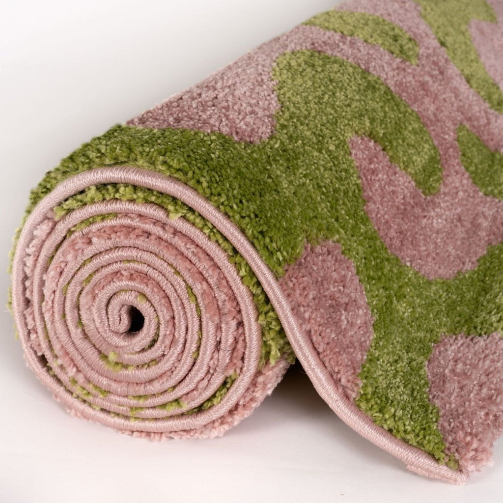 Joli Doodle Green & Pink Rug - Joe’s Haven