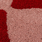 Joli Checkered Red & Pink Rug - Joe’s Haven