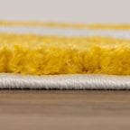 Joli Checkered Yellow & White Rug - Joe’s Haven