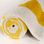 Joli Checkered Yellow & White Rug - Joe’s Haven
