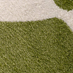 Joli Checkered Green & White Rug - Joe’s Haven