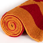 Joli Checkered Red & Orange Rug - Joe’s Haven