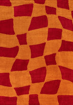 Joli Checkered Red & Orange Rug - Joe’s Haven