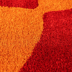 Joli Checkered Red & Orange Rug - Joe’s Haven