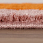 Joli Checkered Orange & Pink Rug - Joe’s Haven