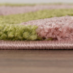 Joli Checkered Green & Pink Rug - Joe’s Haven