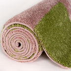 Joli Checkered Green & Pink Rug - Joe’s Haven