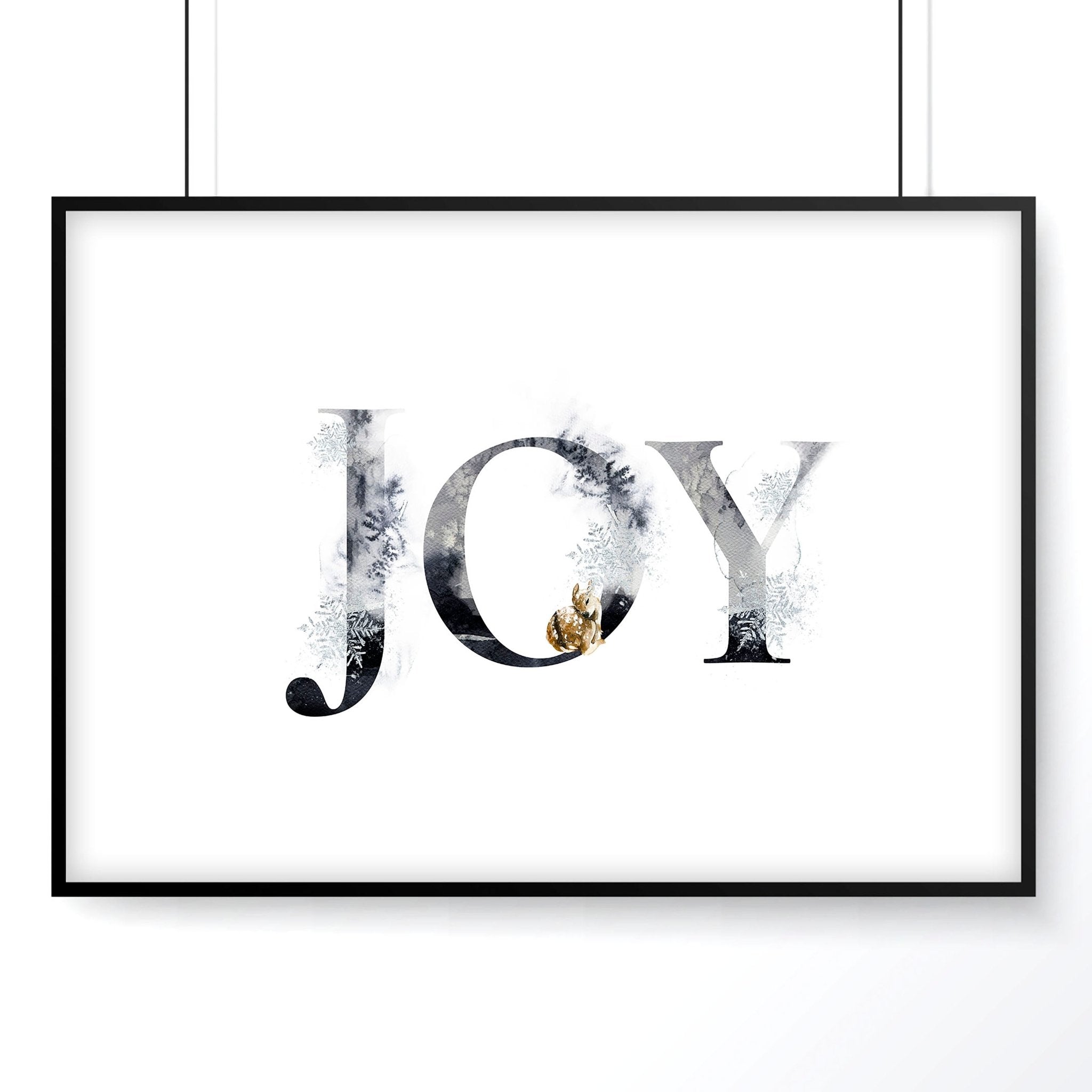 Xmas decor for door wall art print