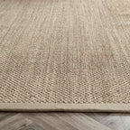 Bordered Light Beige Non-Slip Sisal Rug - Joe’s Haven