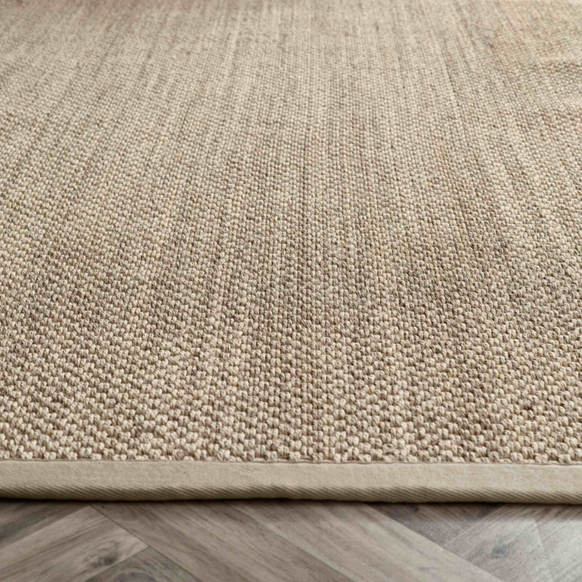 Bordered Light Beige Non-Slip Sisal Rug - Joe’s Haven
