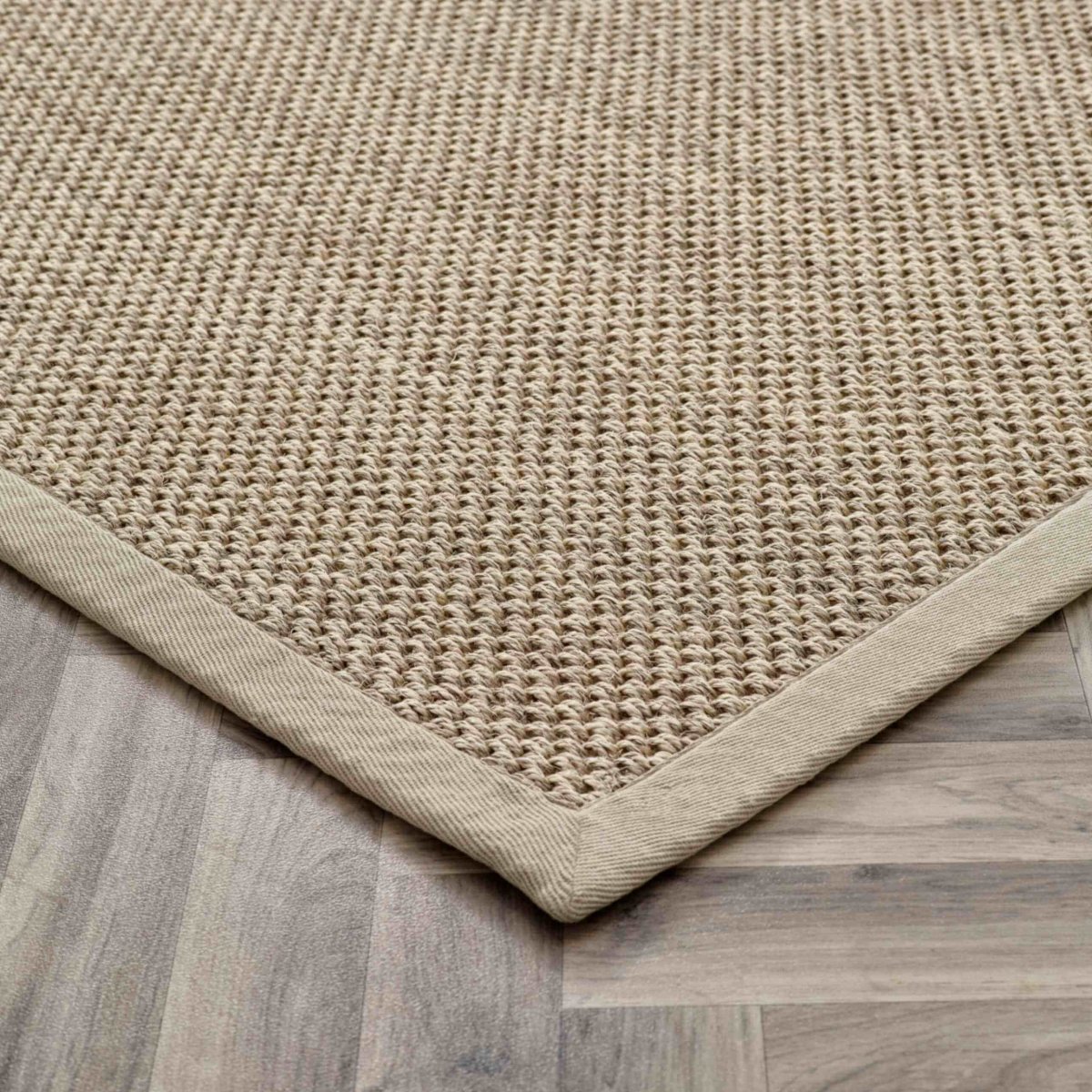 Bordered Light Beige Non-Slip Sisal Rug - Joe’s Haven