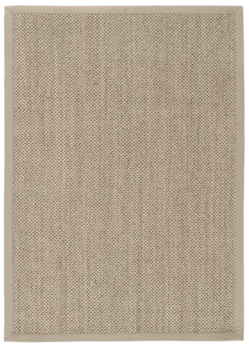 Bordered Light Beige Non - Slip Sisal Rug - Joe’s Haven