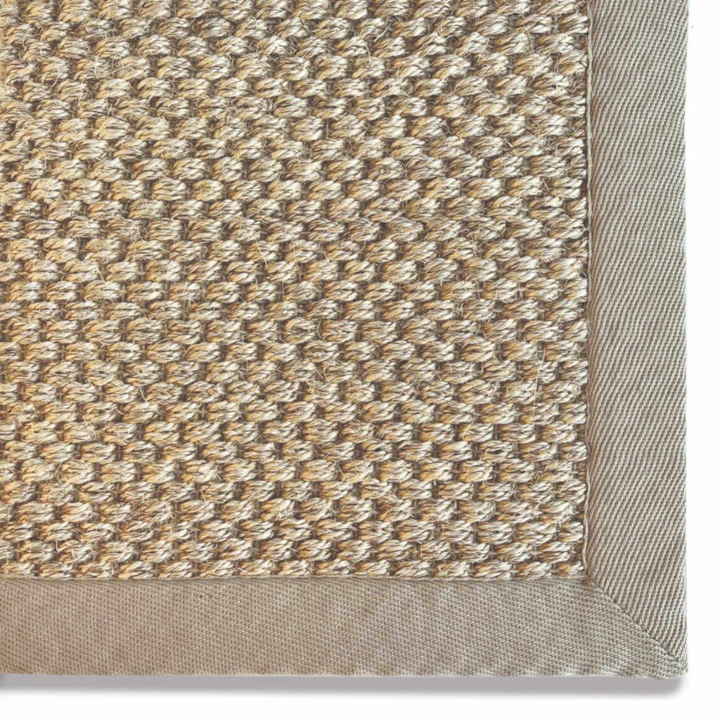 Bordered Light Beige Non-Slip Sisal Rug - Joe’s Haven