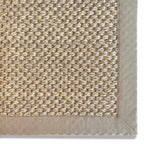 Bordered Light Beige Non-Slip Sisal Rug - Joe’s Haven