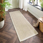 Bordered Light Beige Non-Slip Sisal Rug - Joe’s Haven