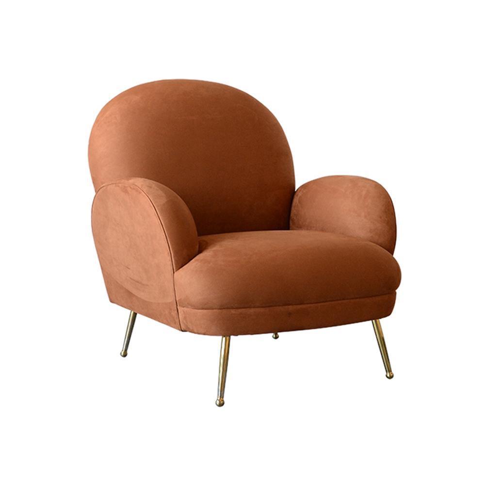 Juno Armchair, Brown Velvet